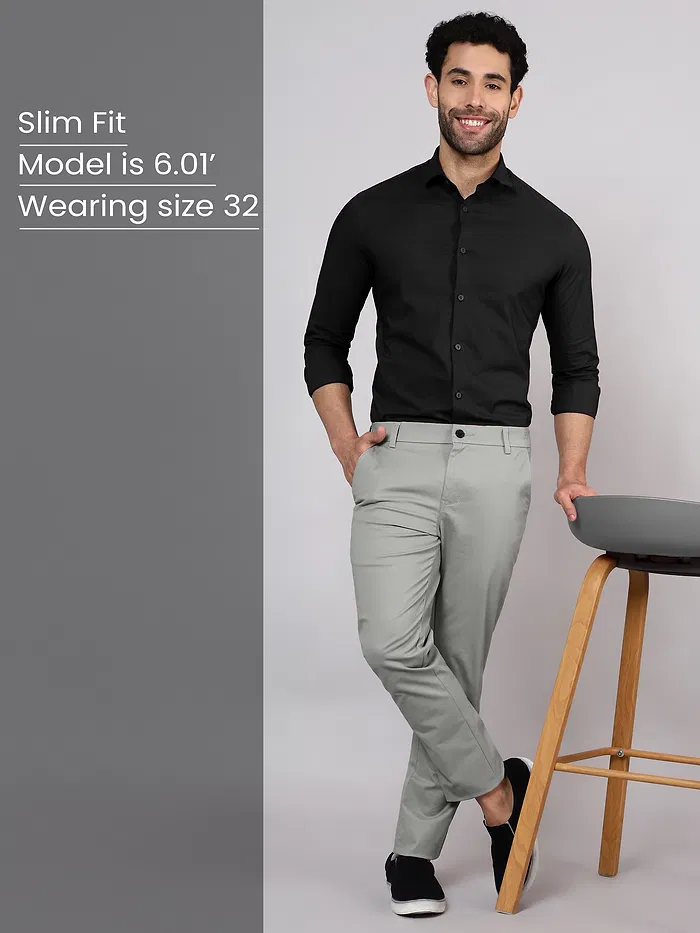 Space Grey Chino Pants