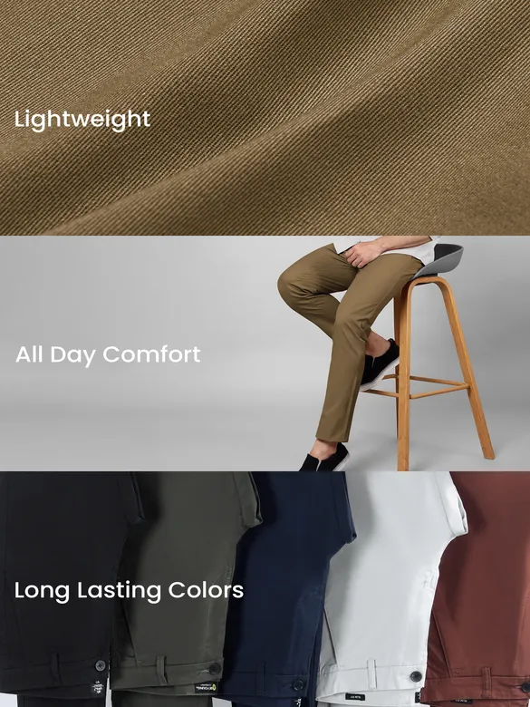 Wood Brown Chino Pants