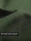 Olive Green Recycled Flannel Shirt