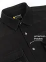Black Utility Pockets Shirt For Men