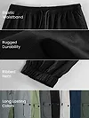 Black Heavy Gauge Cargo Joggers | Beyoung