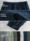Dark Space Blue Heavy Gauge Cargo Joggers