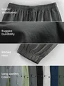 Matte Grey Heavy Gauge Cargo Joggers