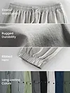 Pale Grey Heavy Gauge Cargo Joggers | Beyoung