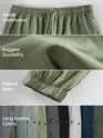 Pale Olive Heavy Gauge Cargo Joggers