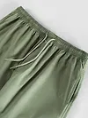 Pale Olive Heavy Gauge Cargo Joggers