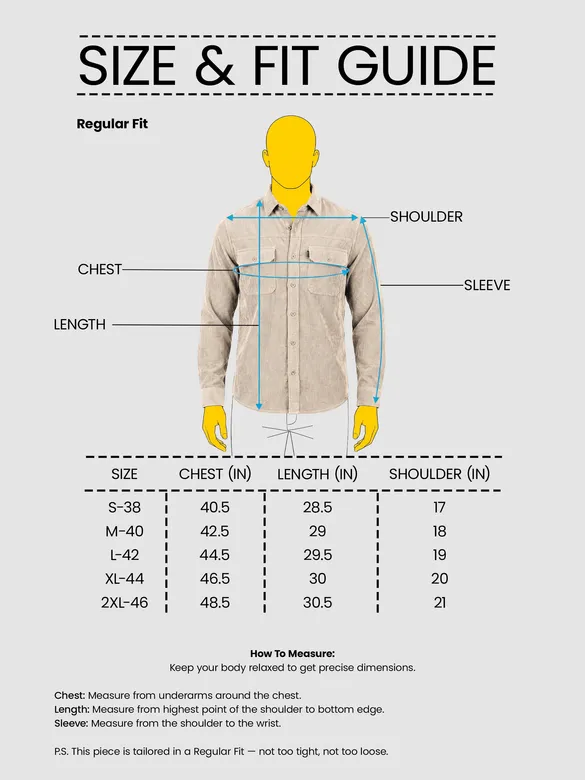 Sand Beige Dual Pocket Corduroy Shirt