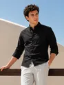 Black Button Down Oxford Shirts