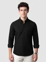 Black Button Down Oxford Shirts