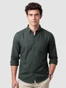 Dark Grey Button Down Oxford Shirts