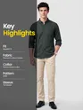 Dark Grey Button Down Oxford Shirts