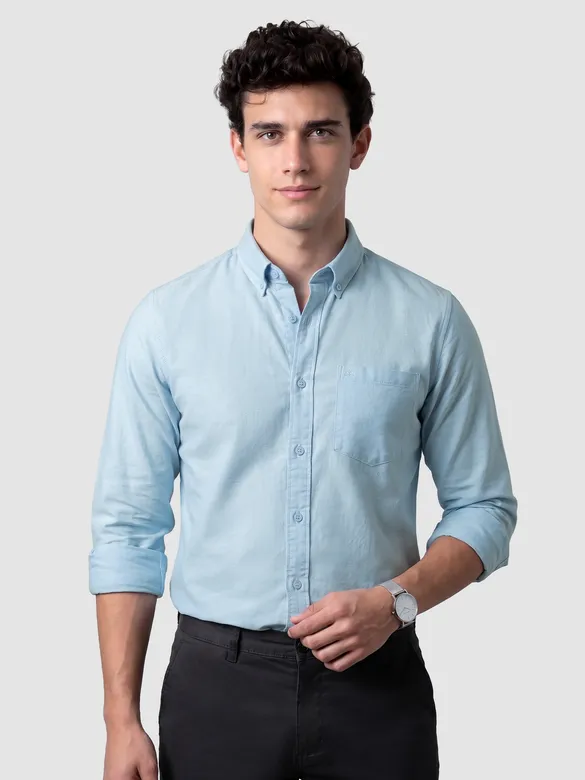 Light Blue Button Down Oxford Shirts