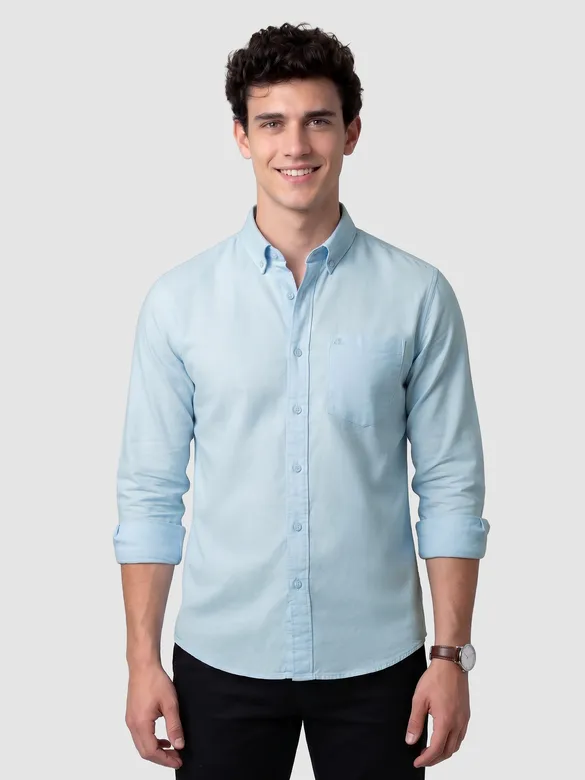 Light Blue Button Down Oxford Shirts