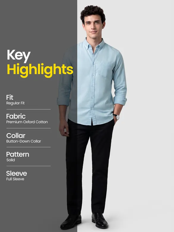 Light Blue Button Down Oxford Shirts