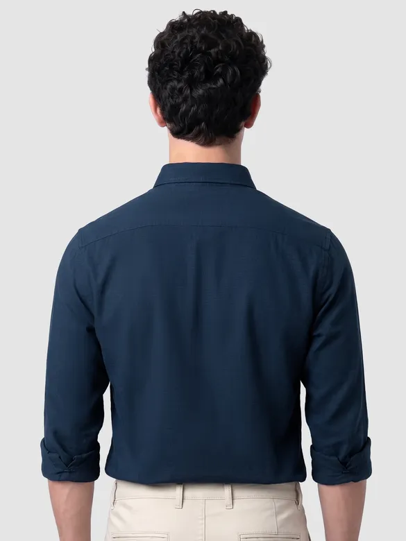 Navy Button Down Oxford Shirts