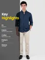 Navy Button Down Oxford Shirts