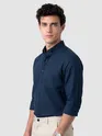 Navy Button Down Oxford Shirts