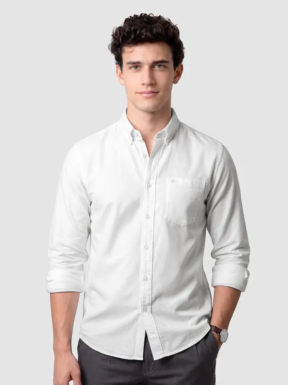 White Button Down Oxford Shirts
