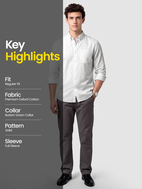 White Button Down Oxford Shirts
