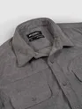 Ash Grey Dual Pocket Corduroy Shirt