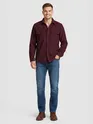 Wine Dual Pocket Corduroy Shirt
