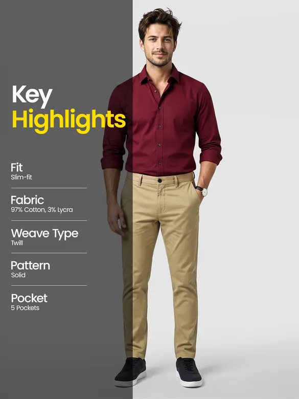Camel Beige Chino Pants