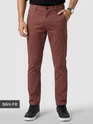 Brown slim-fit Chino pants