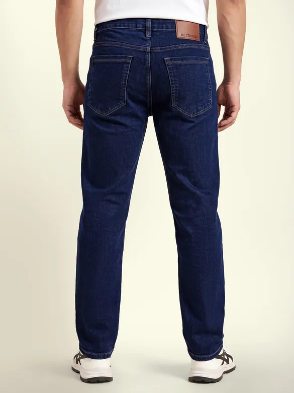 Dark Blue Regular Fit Jeans