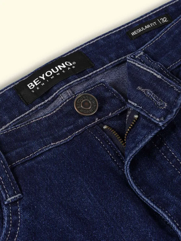 Dark Blue Regular Fit Jeans