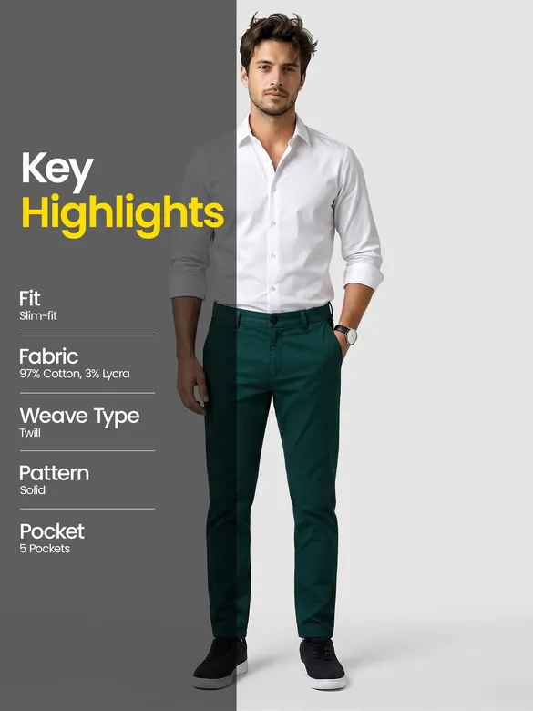 Dark Green Chino Pants