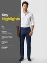 Midnight Blue Slim-Fit Trousers