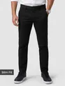 Black slim-fit Chinos for men 