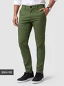 Green Slim-fit Chino Pants
