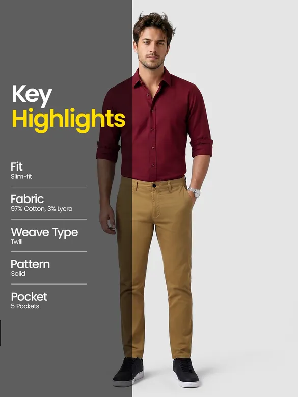 Sand Brown Chino Pants