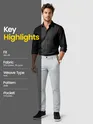 Silvery White Chino Pants