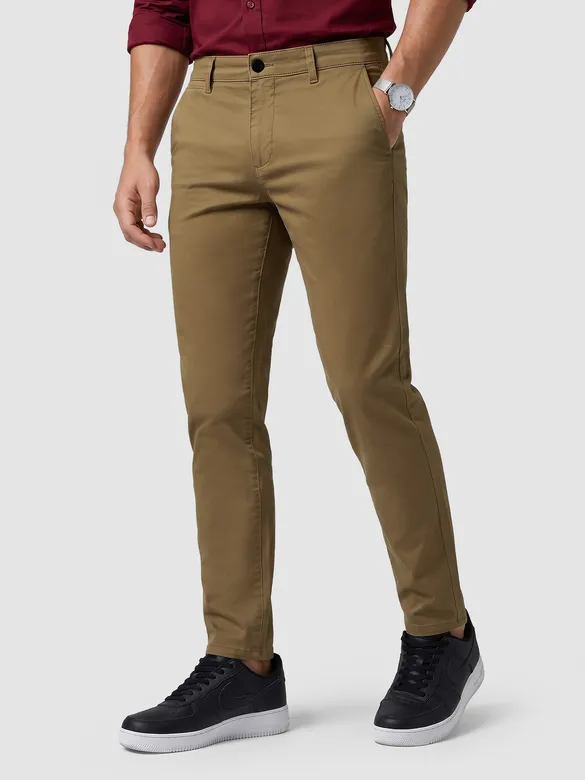 Wood Brown Chino Pants
