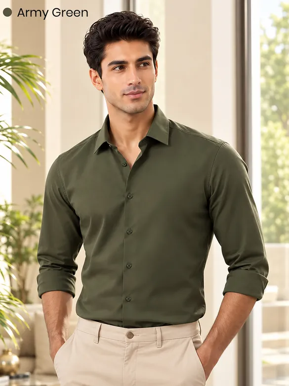 Pick Any 2 - Plain Cotton Shirts Combo