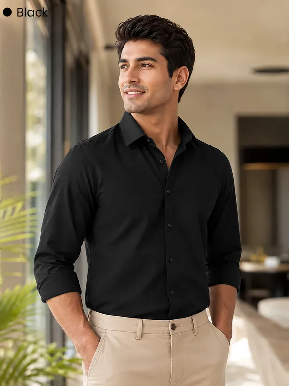 Pick Any 2 - Plain Cotton Shirts Combo