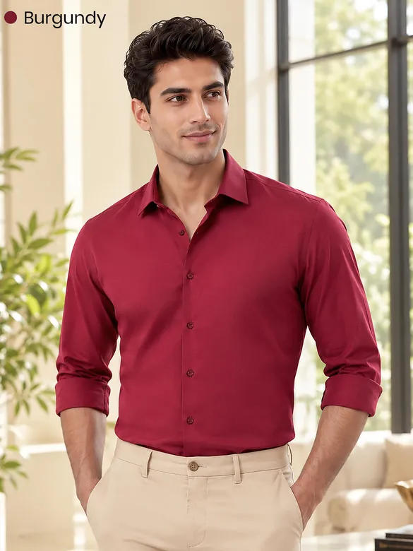Pick Any 2 - Plain Cotton Shirts Combo