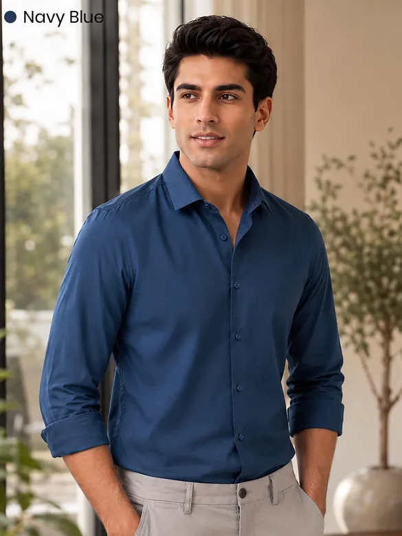 Pick Any 2 - Plain Cotton Shirts Combo