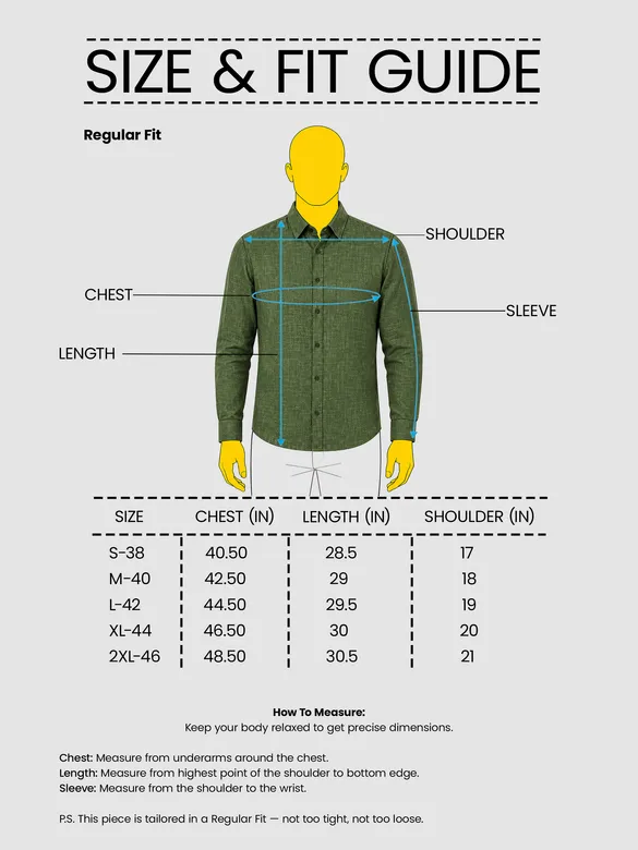 Dark Olive Linen Textured Shirt