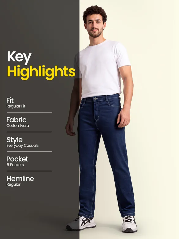 Indigo Regular Fit Jeans