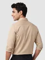 Light Beige - Plain Cotton Shirts