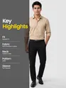 Light Beige - Plain Cotton Shirts