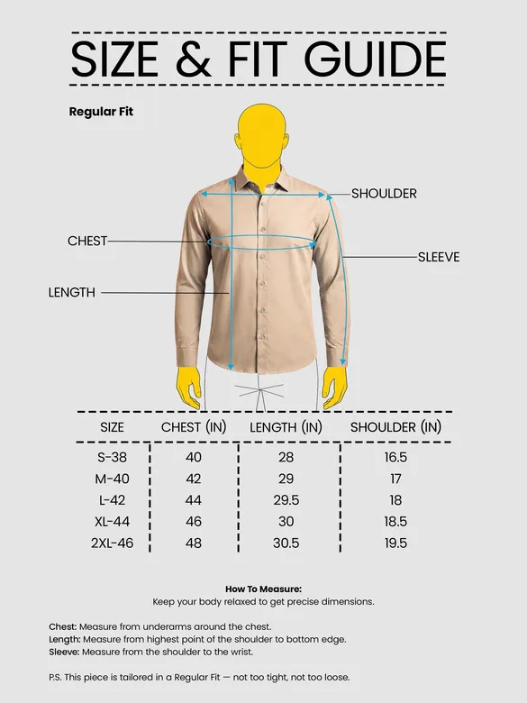 Light Beige - Plain Cotton Shirts