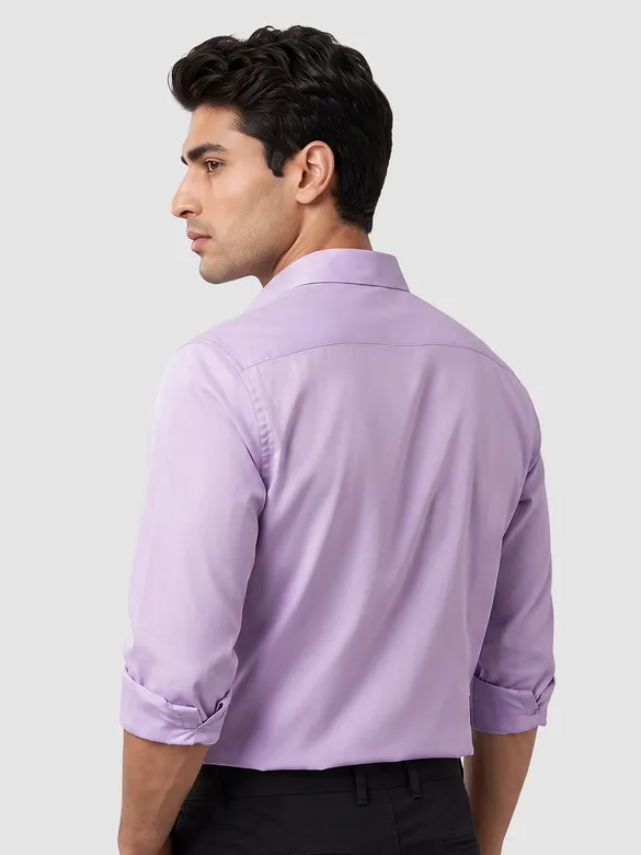 Lilac - Plain Cotton Shirts