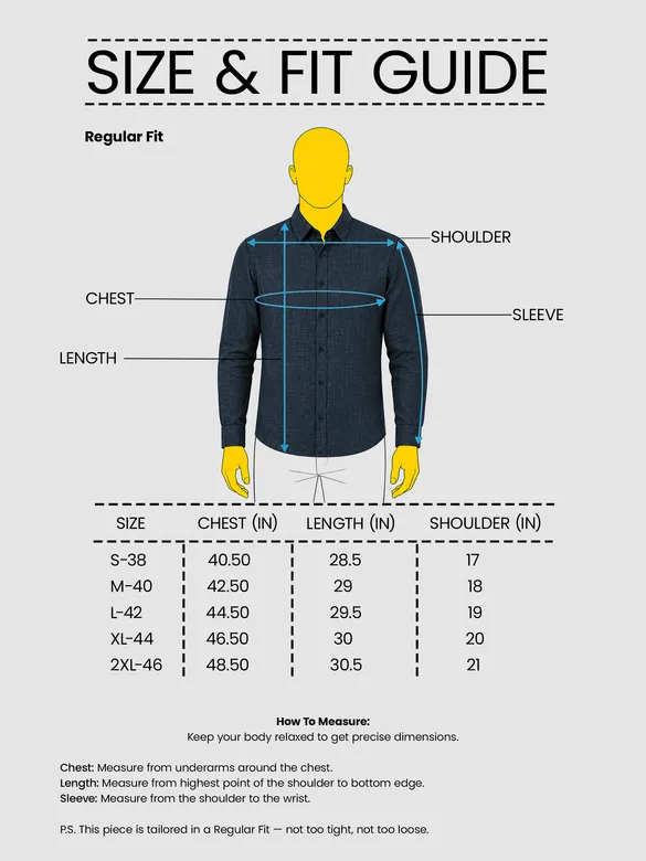 Navy Linen Textured Shirt