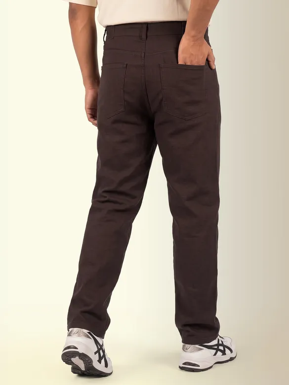 Chocolate Brown Relaxed Fit Pants