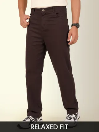 Chocolate Brown Relaxed Fit Pants