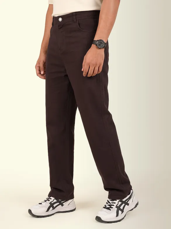 Chocolate Brown Relaxed Fit Pants